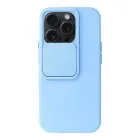 Camshield Soft maciņš telefonam iPhone 15 Pro Max zils (ar kameras aizsargu) — Foto 2