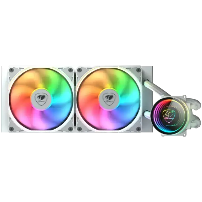 COUGAR Poseidon Elite ARGB 240 AiO Liquid Cooler, White