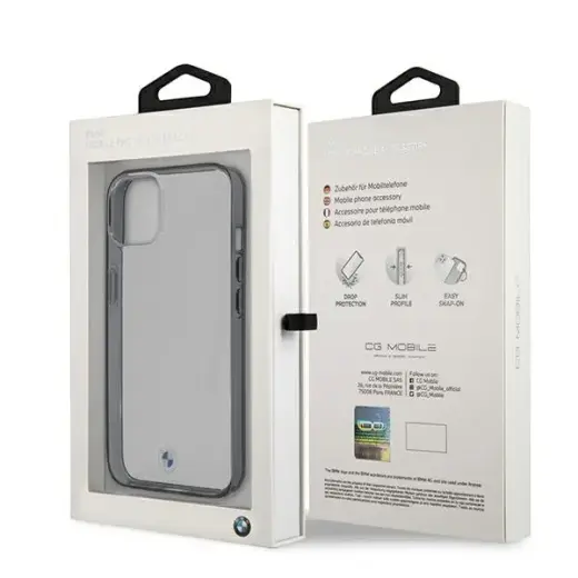 Original Case BMW Hardcase Signature BMHCP13SPCUMRBK for Iphone 13 Mini Transparent Фото num