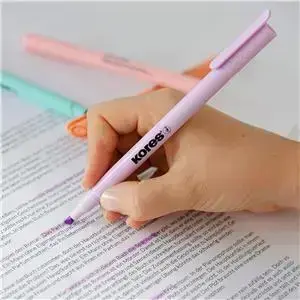 Teksta marķieri KORES HIGH LINER PASTEL, komplekts - 6 krāsas Foto 6
