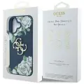 Чехол для телефона Guess Grained Roses Big 4G logo для iPhone 16 синий Фото num