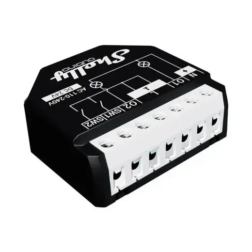 Shelly Qubino Wave2PM Controller, 2-channel, Z-Wave (Power measurement) Foto 2