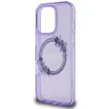 Guess GUHMP16LHFWFCU iPhone 16 Pro 6.3" purpurowy|purple hardcase IML Flowers Wreath MagSafe Фото num