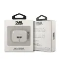 Karl Lagerfeld case for AirPods 3 KLA3UKHGS silver Glitter Karl`s Head Фото num