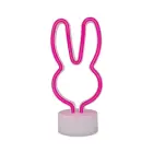 Neon LED on stand RABBIT pink USB-C FSC-10 Forever Light Foto 1