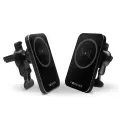 Forever car holder for air vent MACH-100 magnetic with wireless charging black 15W Photo