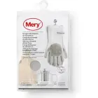 Silikona cimdi tīrīšanai 2gab. 34,5x15,5x2,6cm gaiši pelēki Foto 1