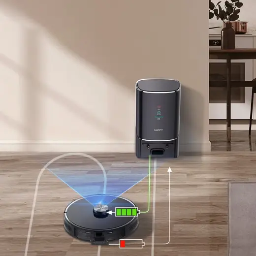 UWANT U100 Robot Vacuum Cleaner with Mop Function + Charging|Cleaning Station - Black Foto 13