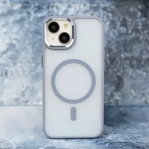 Frozen Mag case for iPhone 17 Pro 6,3" light blue open ring Фото num