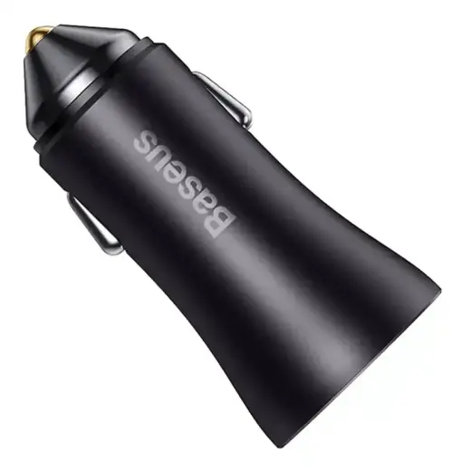 Baseus Golden Contactor Max car charger, 2x USB, 60W (gray) Foto 3