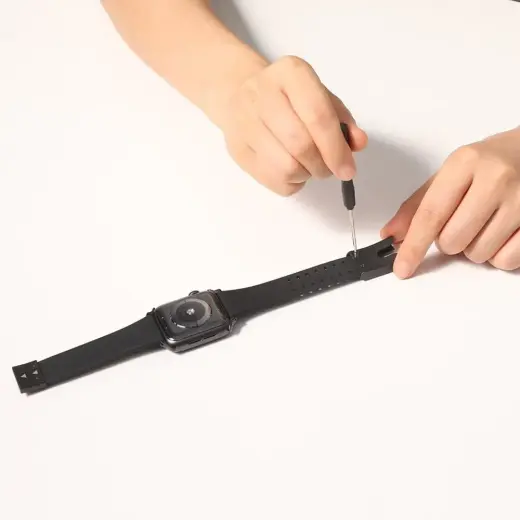 Baseus Slip-Thru strap band bracelet for Apple Watch 3|4|5|6|SE 38mm|40mm black (LBWSE-01) Фото num