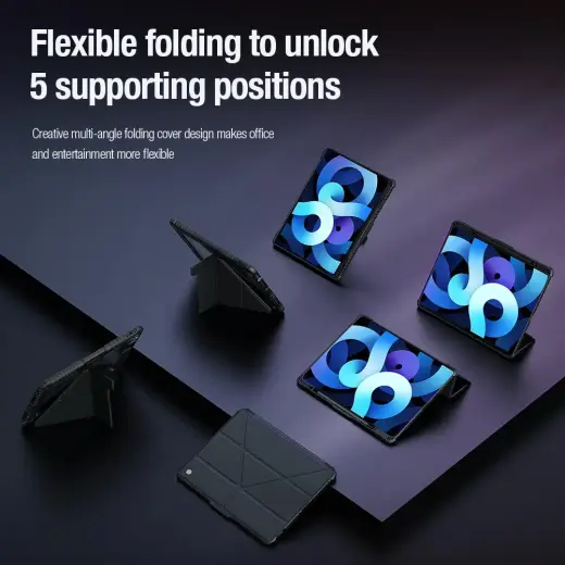 Nillkin Bumper PRO Protective Stand Case Multi-angle for iPad Pro 12.9 2020|2021|2022| Air 13 2024|2025 Sapphire Blue Photo