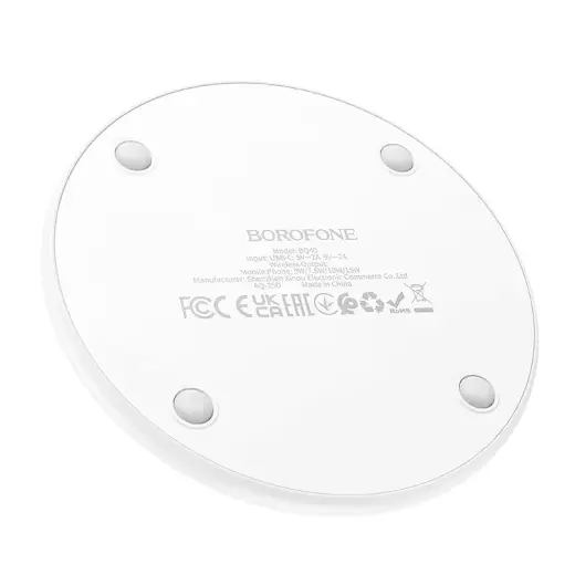 Borofone Wireless induction charger BQ40 Crown 15W white Foto 5