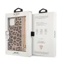 Guess Leopard telefona maciņš priekš iPhone 12 Pro Max zelta siksna Foto 8