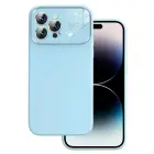 Soft Silicone Lens phone case for iPhone 12 blue — Photo 1