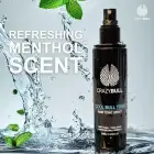 Crazy Bull Hair Tonic for Men - Cooling Hair Growth Spray with Castor Oil & Menthol - Hydrating Anti Frizz Heat Protection Spray for Oily & Dry Scalp  Foto 5