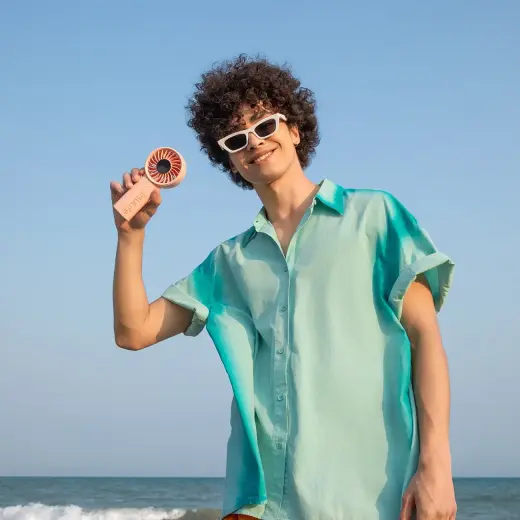 Jisulife Handheld Fan Life4 3600mAh Portable USB Fan - Pink Foto 11