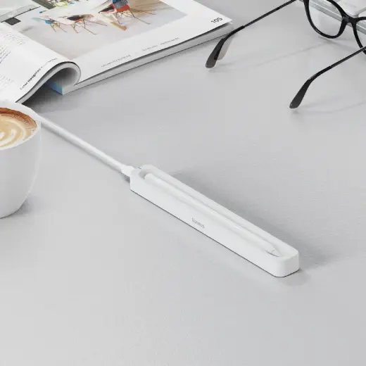 Baseus Smooth Writing Wireless Stylus Charging Case (Including: Simple Series Charging Cable Type-C 3A 0.3m) White Фото num