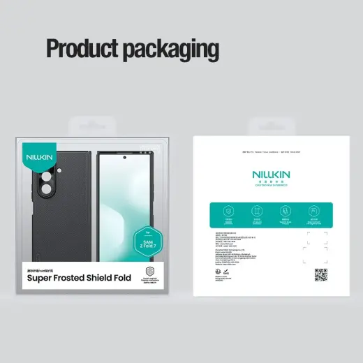 Nillkin Super Frosted FOLD Back Cover for Samsung Galaxy Z Fold 7 Black Foto 10
