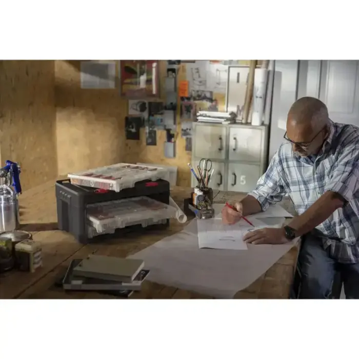 Instrumentu kaste ar 3 organaizeriem Stack'N'Roll Set 3 Organizers 48,1x33,2x23,3cm Foto 2