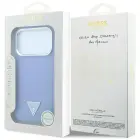 Guess Grained Triangle Logo MagSafe Case for iPhone 18 Pro Max / 17 Pro Max Blue — Foto 8