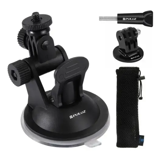 Puluz Glass car holder for GOPRO Hero, DJI Osmo Action PU51 Foto 4