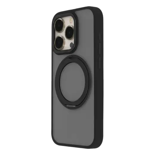 Secure Spinning Mag maciņš ar MagSafe atbalstu telefonam iPhone 14 Pro melns