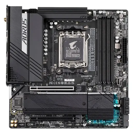 Motherboard B650M AORUS ELITE AX AM5 4DDR5 HDMI|DP mATX Фото num