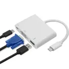 Qoltec Hub Adapter USB-C 3.1 3in1 | USB 3.0 | VGA | USB-C 3.1 PD 92W Фото num