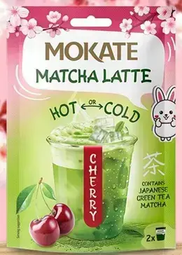 MOKATE Matcha Latte ar ķiršu garšu, 40g