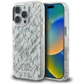 Case Karl Lagerfeld IML Karl Script Pattern MagSafe for iPhone 16 Pro Max white — Foto 1