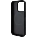 DKNY Leather Printed Pattern Metal Logo MagSafe Case for iPhone 15 Pro - Black — Foto 7