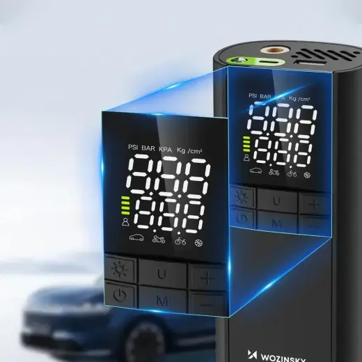 Wozinsky WPEP-8000 compressor, electric pump, 8000mAh power bank, flashlight - black Фото num