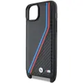 BMW BMHCP15M23PSVTK iPhone 15 Plus | 14 Plus 6.7" czarny|black hardcase M Edition Carbon Tricolor Lines & Strap Foto 5