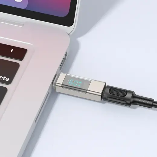 Borofone Adapter BV25 - Type C to Type C - Screen Display grey Foto 4