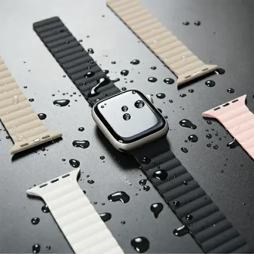 Araree pasek Silicone Link Apple Watch 42|44|45|49mm czarno-szary|black-gray AR70-01907A Фото num