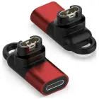 Adapter Lightning MajesticLine for Charging Garmin Watches red Фото num
