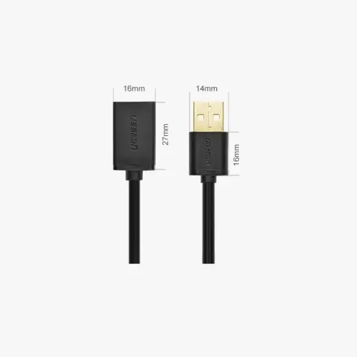 USB 2.0 extension cable UGREEN US103, 1m (black) Foto 8