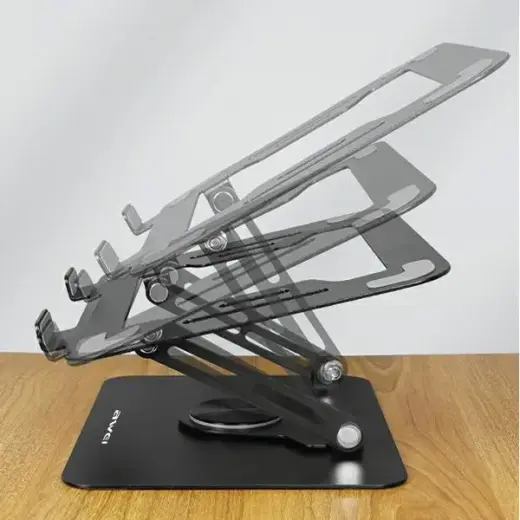 AWEI uchwyt biurkowy X46 rotacyjny na laptopa do 16" czarny|black Photo