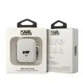Karl Lagerfeld 3D Logo NFT Choupette Head Silicone Case for Airpods 1|2 White Foto 3