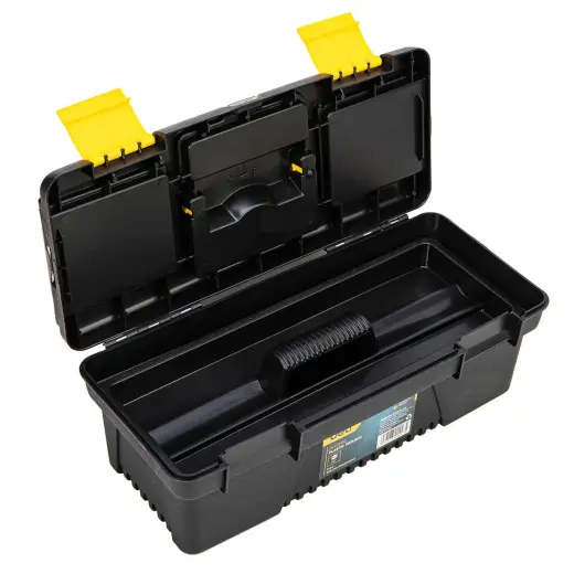 Plastic Tool Box Deli Tools EDL432412, 12'' (yellow) Photo