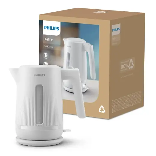 PHILIPS 3000. sērijas Basic tējkanna, 1.7L, balta Фото num