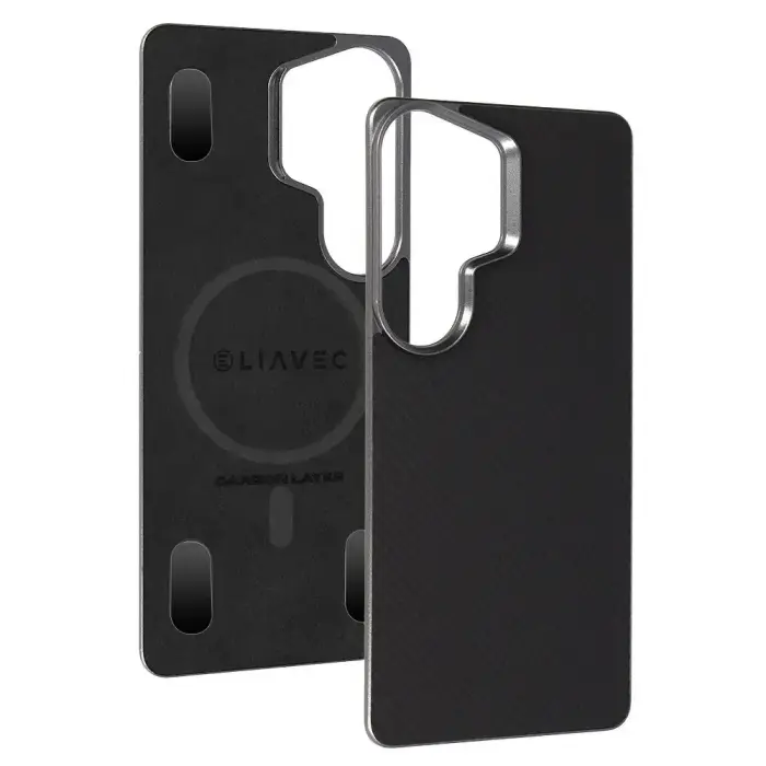 Liavec Carbon Layer phone case with MagSafe support for Samsung Galaxy S26 Ultra (S948) black