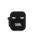 KLACA2SILRSGBK Karl Lagerfeld Rue St Guillaume Silicone Case for Airpods 1|2 Black Foto 1