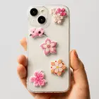 3D Sticker Pink blossom 5pcs set — Foto 3