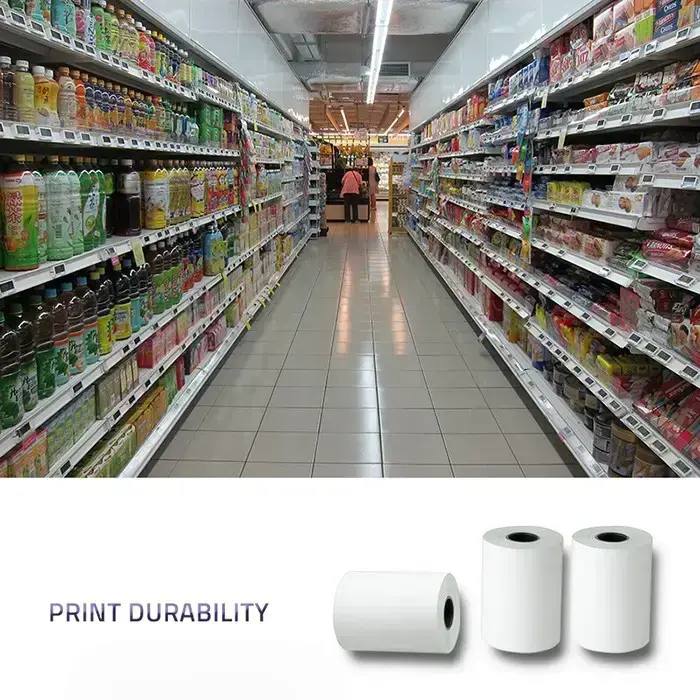 Qoltec Thermal roll 57 x 15 | 55g/m2 | 10pcs | BPA free Foto 5