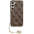 Guess 4G Charms Collection case for Samsung Galaxy A35 - brown Фото num