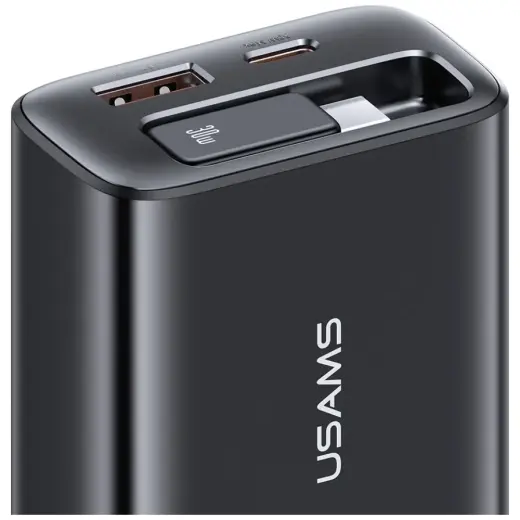 USAMS Xiang Series CC296 зарядное устройство | 30W | USB-C, USB-A | белое Фото num