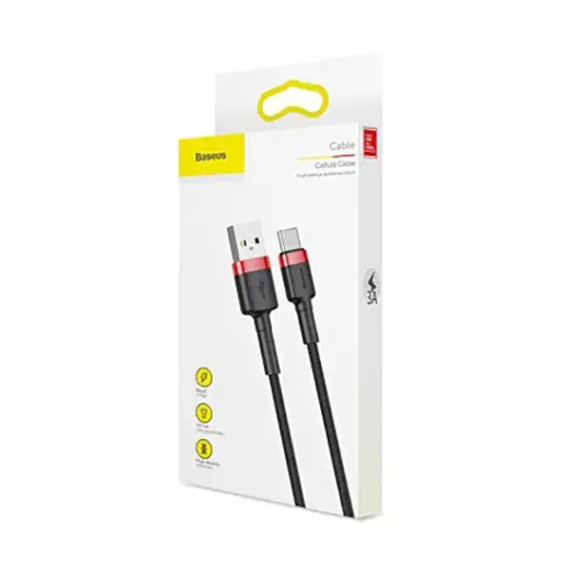 Baseus Cafule CATKLF-U91 USB-C charging cable 3A | PD | QC 3.0 | 300 cm black Photo
