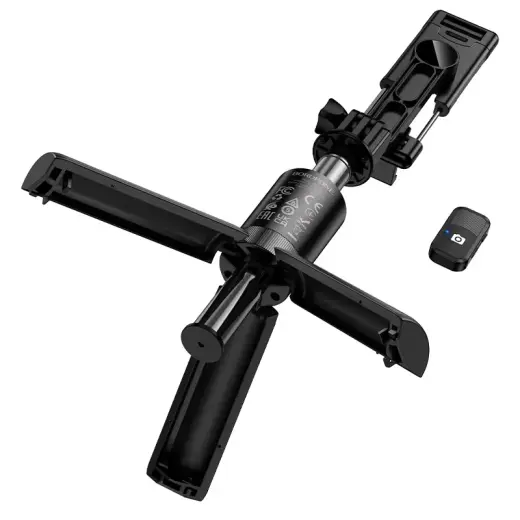 Borofone Selfie Stick BY14 Graceful bluetooth with tripod and remote control black Foto 6